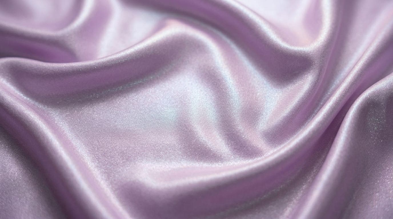 Draped lilac silk